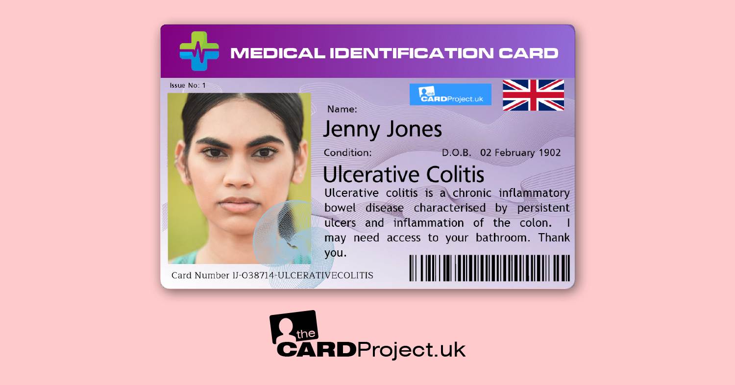 Premium Ulcerative Colitis Medical ID Card